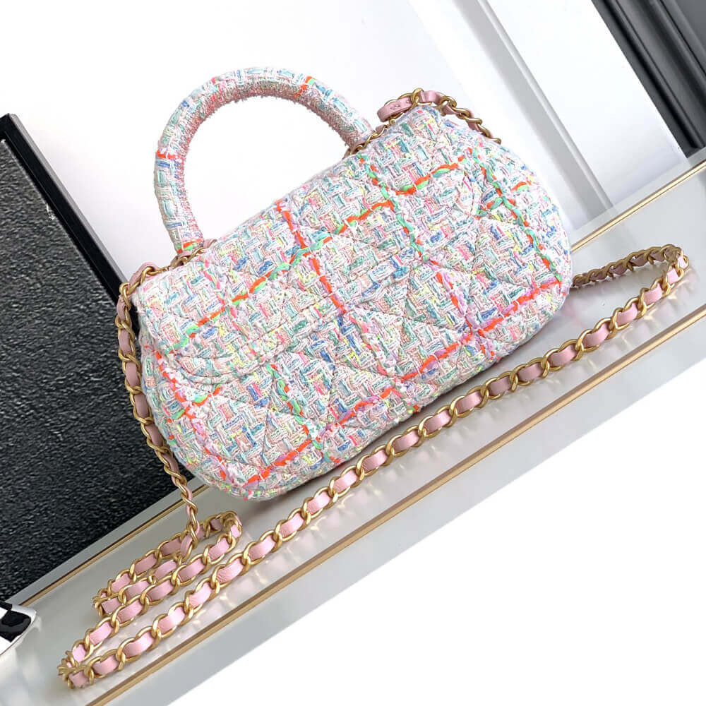 Chanel Tweed Bag with Top Handle AS4569 Multicolor