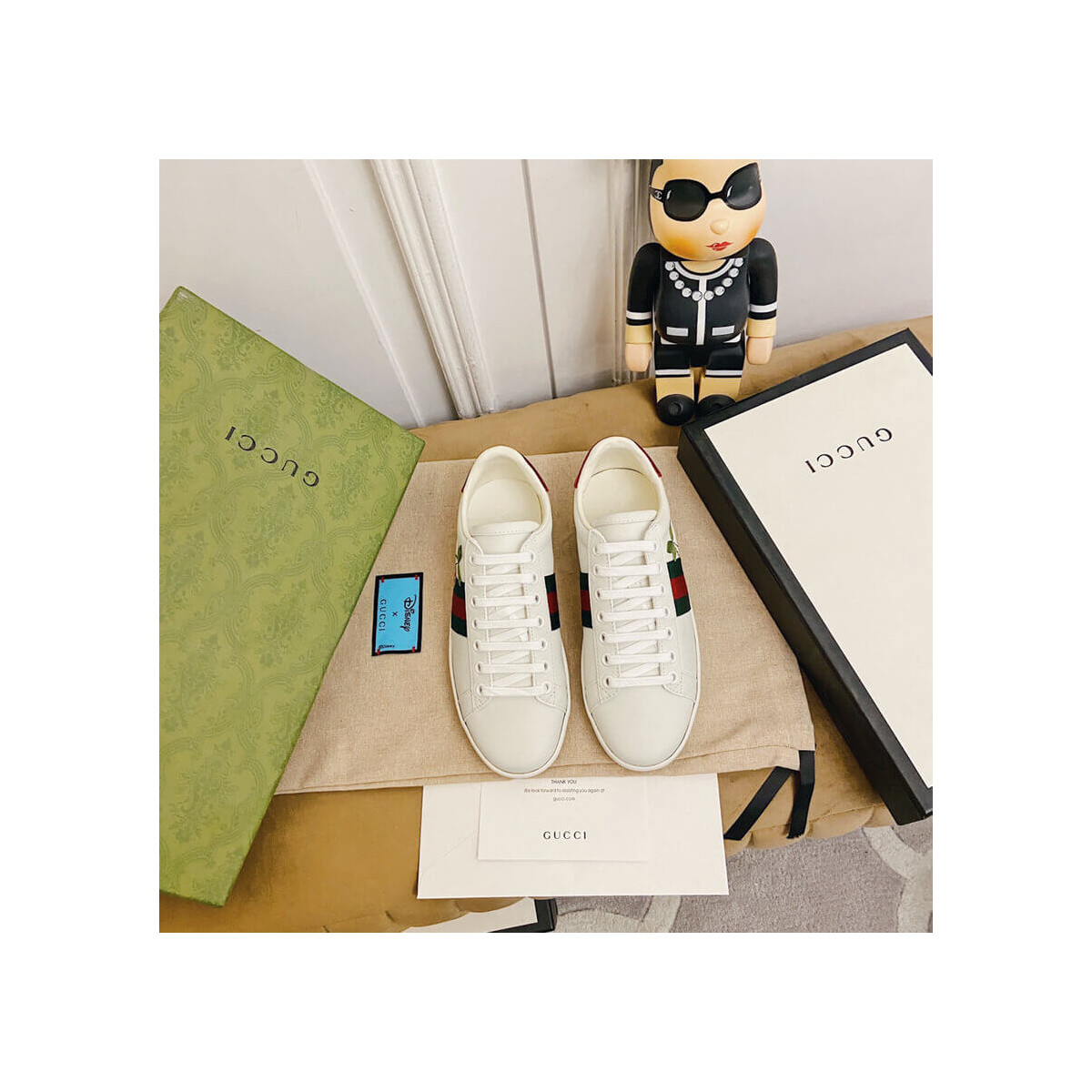 Gucci Ace Sneaker with Cherry 653135