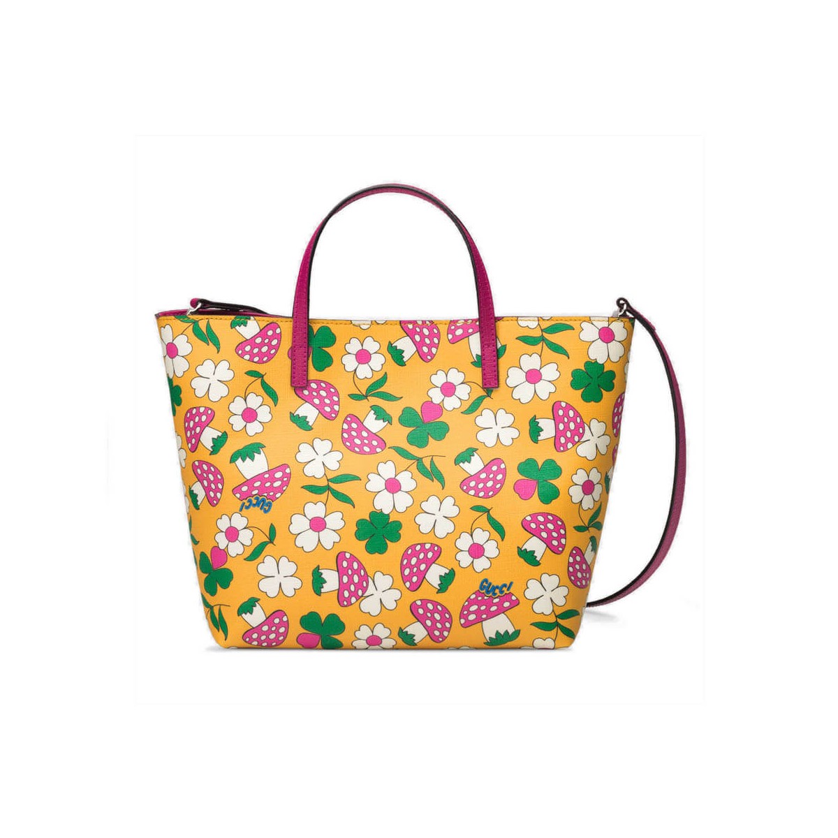 Gucci Children&#039;s Flower Mushroom-Print Tote 410812