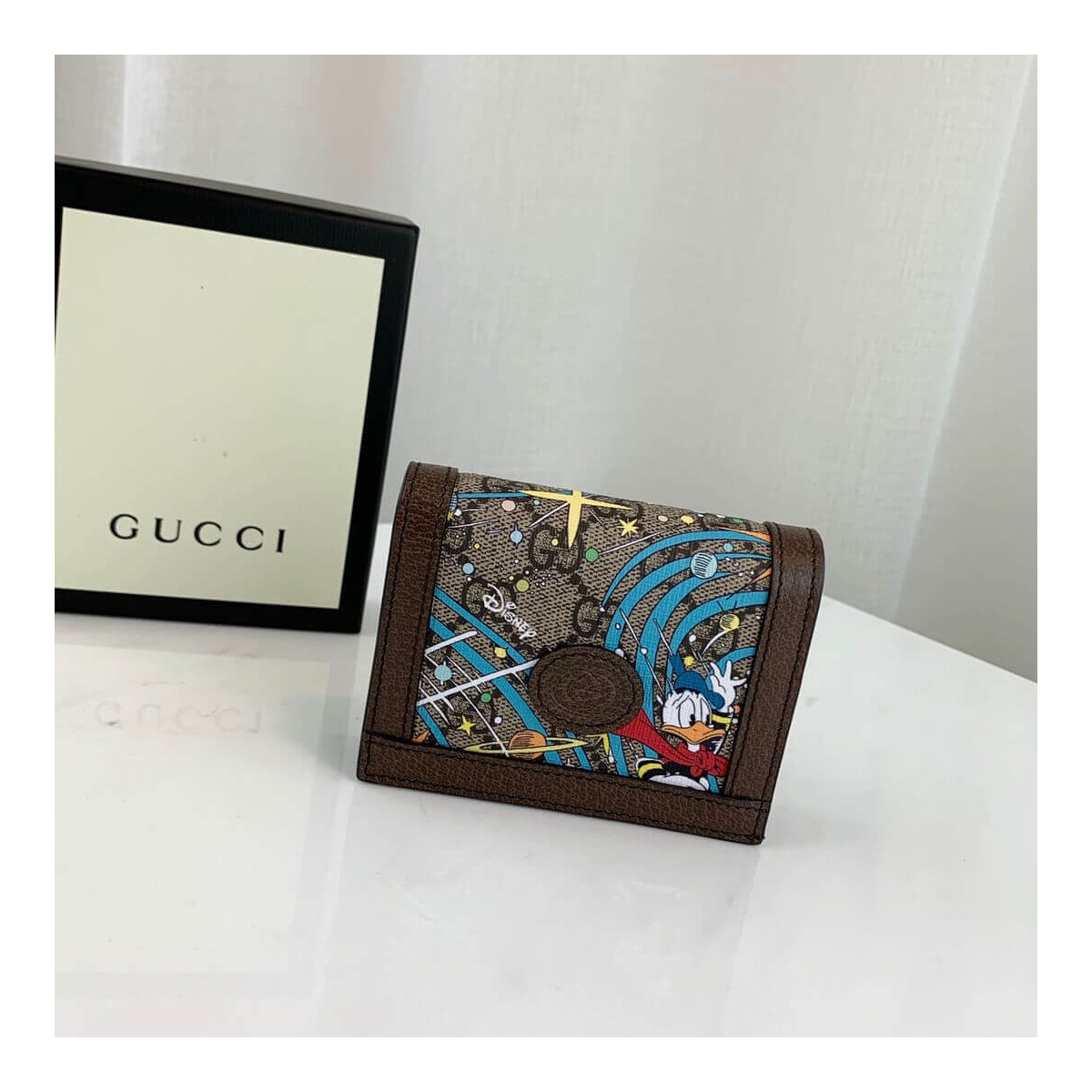 Disney x Gucci Donald Duck Card Case Wallet 648121