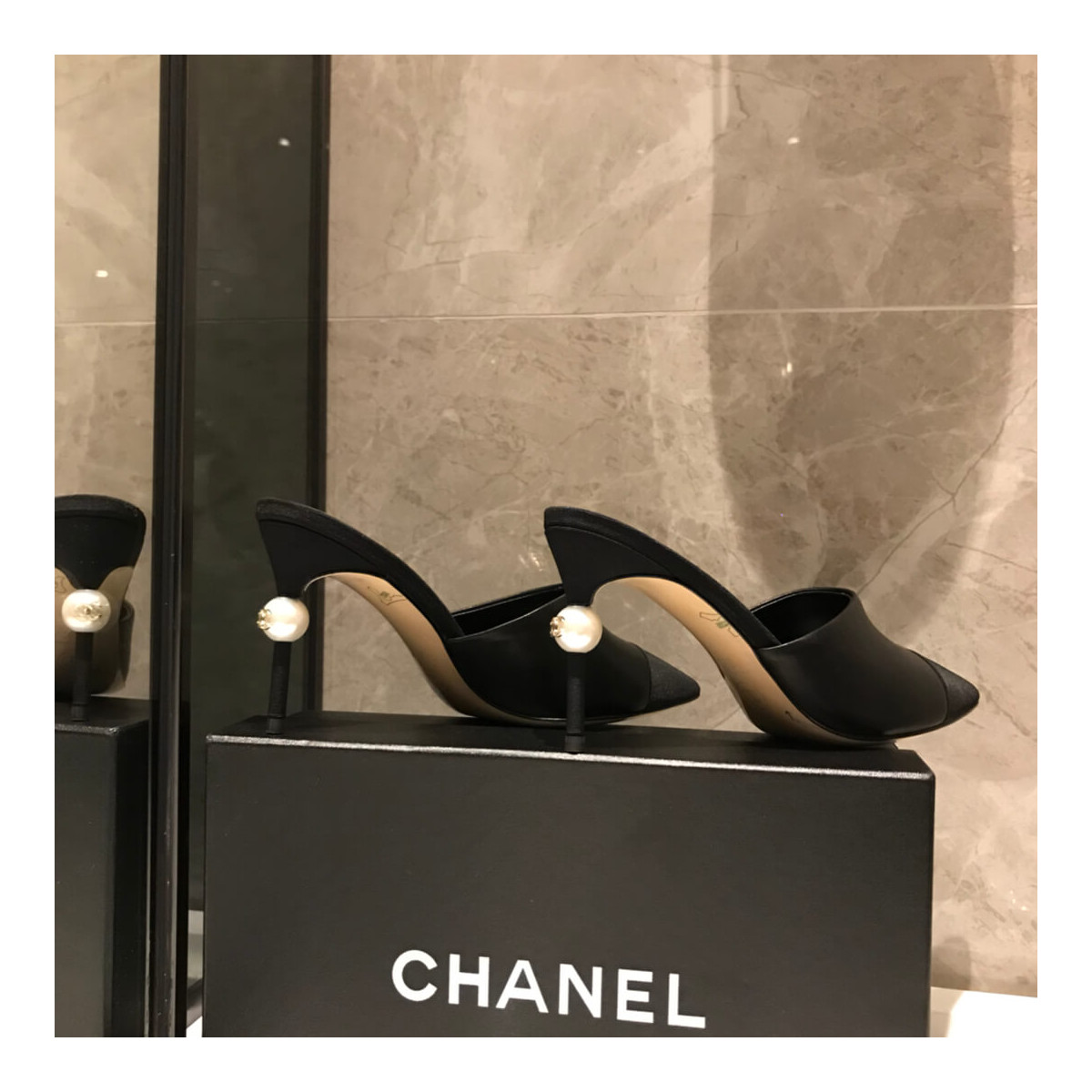 Chanel Pearl Mules G383421