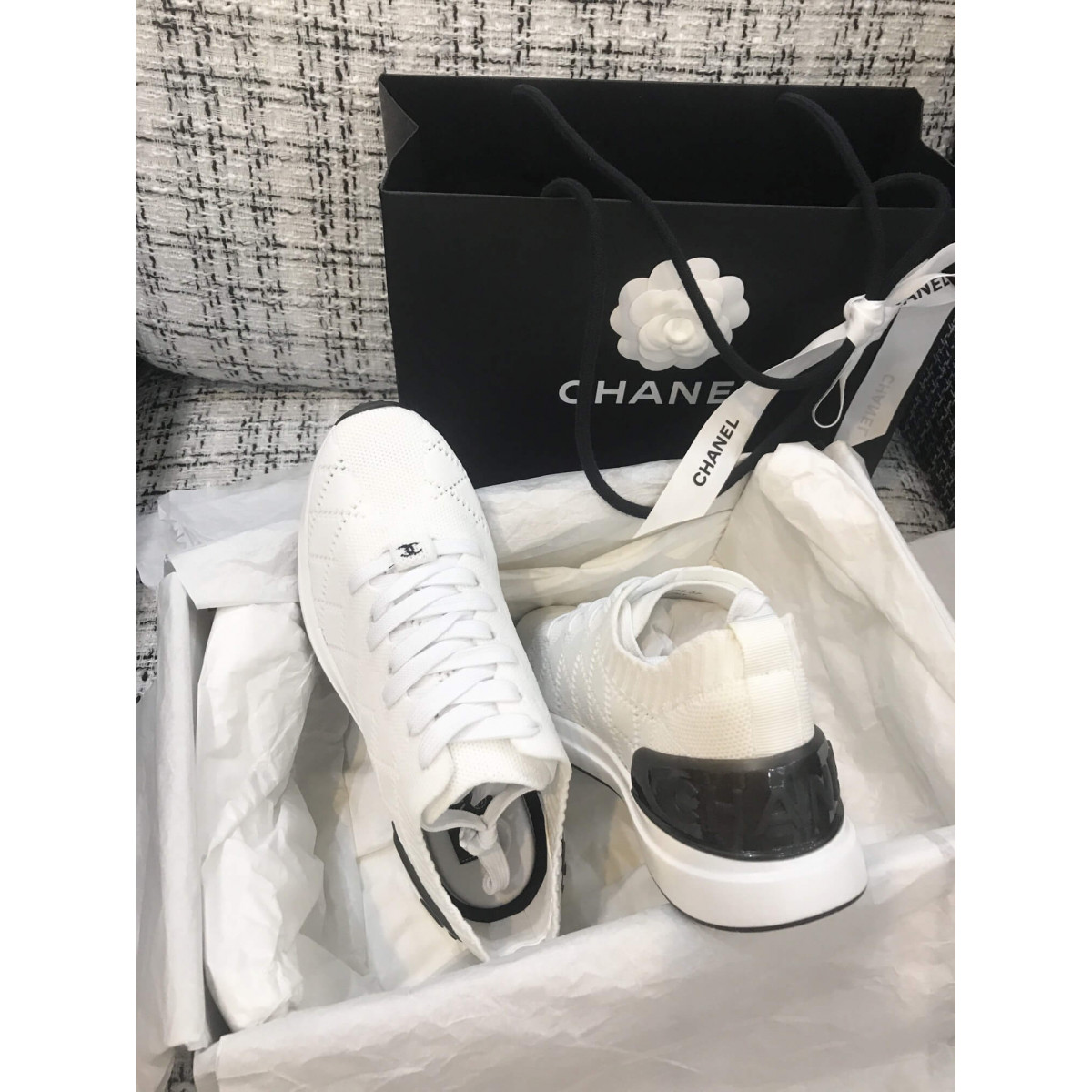 Chanel Mixed Fibers Sneakers G35549