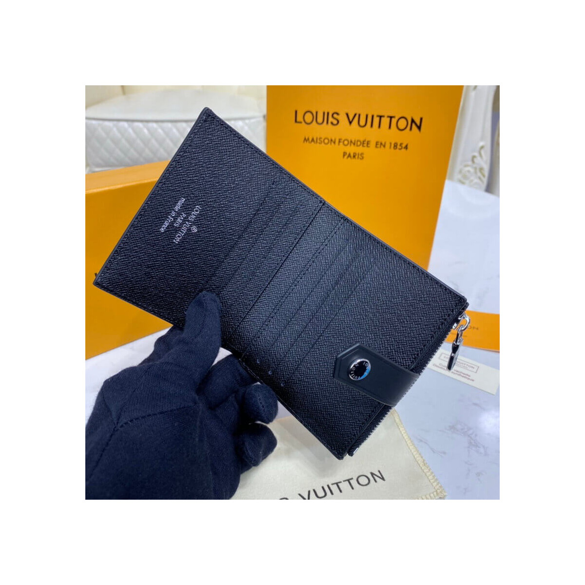 Louis Vuitton Damier Graphite Canvas Multiple Card Holder N60451