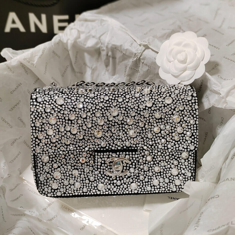 Chanel Mini Flap Bag in Satin AS4142