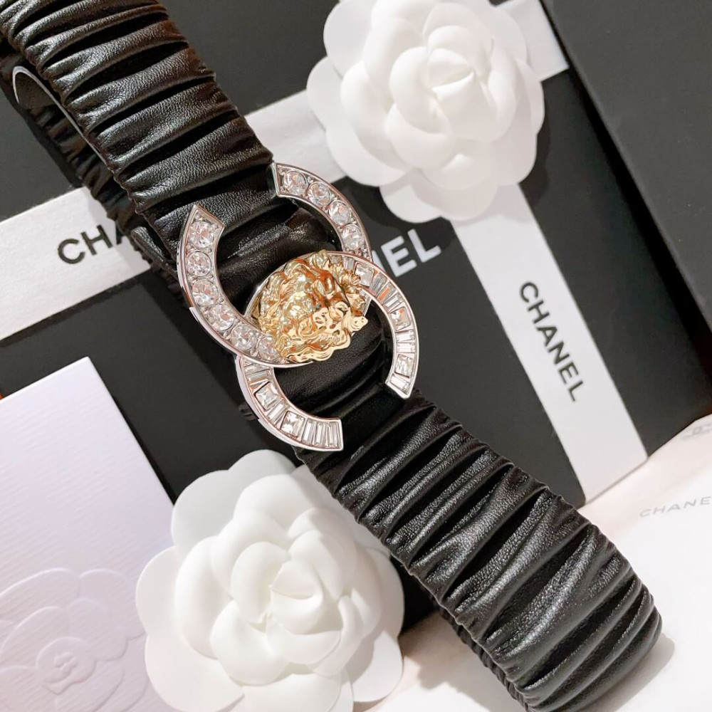 Chanel Elastic Waistbelt Black AA9142