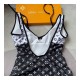 Louis Vuitton LV Monogram Halter One-piece Swimsuit  1A7SEH