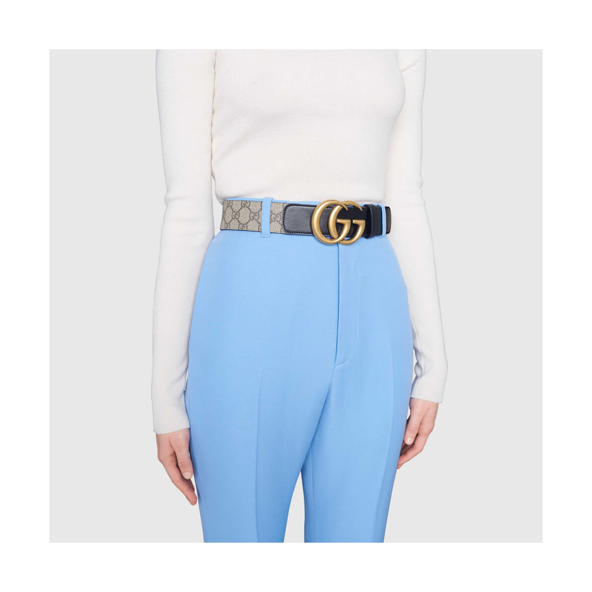 Gucci GG Belt With Double G Buckle 400593