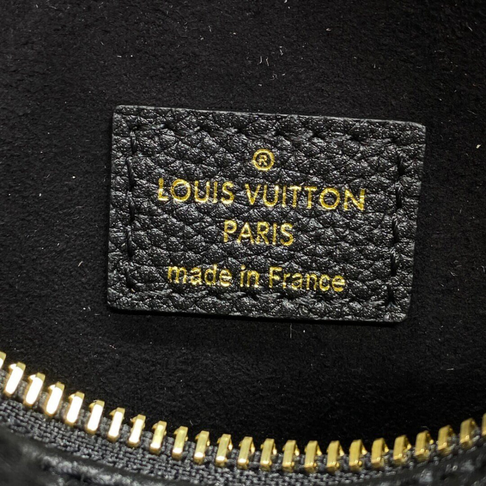 Louis Vuitton Nano Speedy M46745 Black Monogram Empreinte With Studs