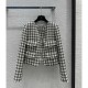 Chanel Collarless Open-Front Tweed Jacket A858657