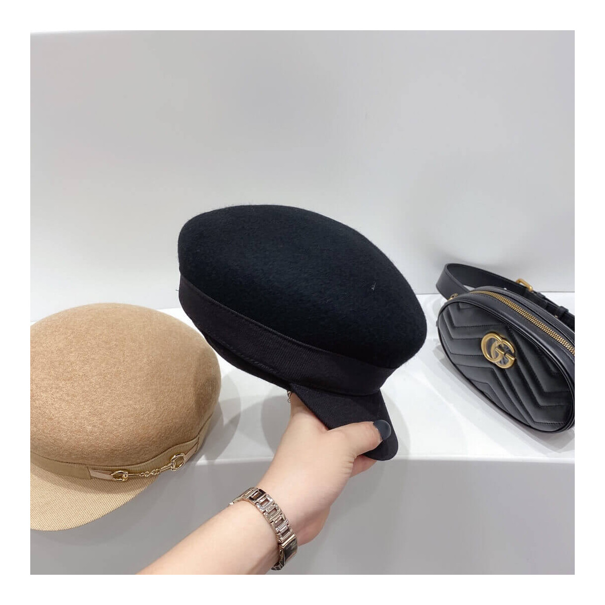 Celine Sailor Cap In Wool Cloth 1666