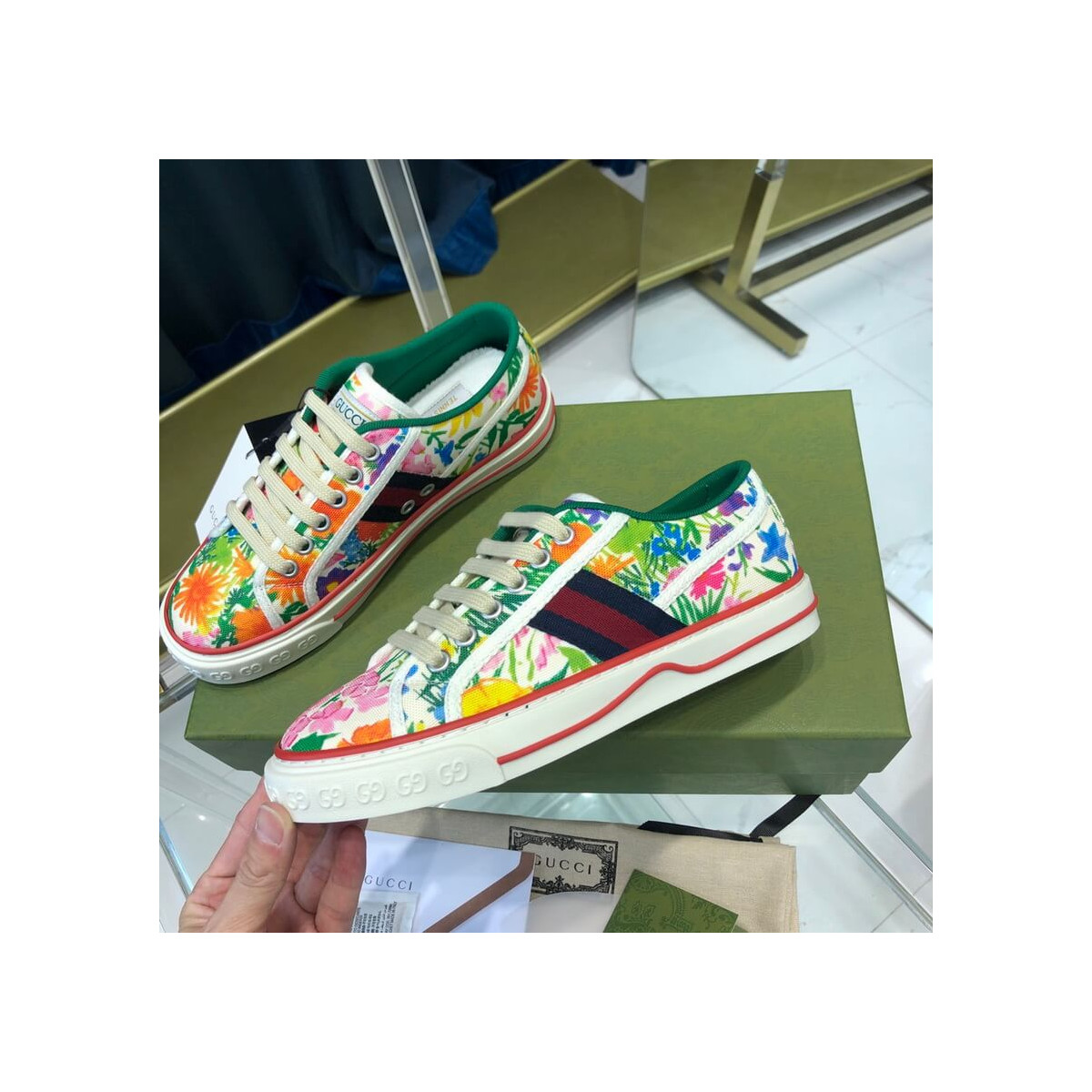 Gucci Tennis 1977 Ken Scott Print Sneaker 651505