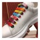 Alexander McQueen Oversized Sneaker With Rainbow Laces 5537