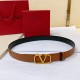 Valentino Reversible Vlogo Signature Belt In Glossy Calfskin 30 mm