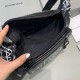 Balenciaga Graffiti Explorer Waist Bag 180402 Black/White