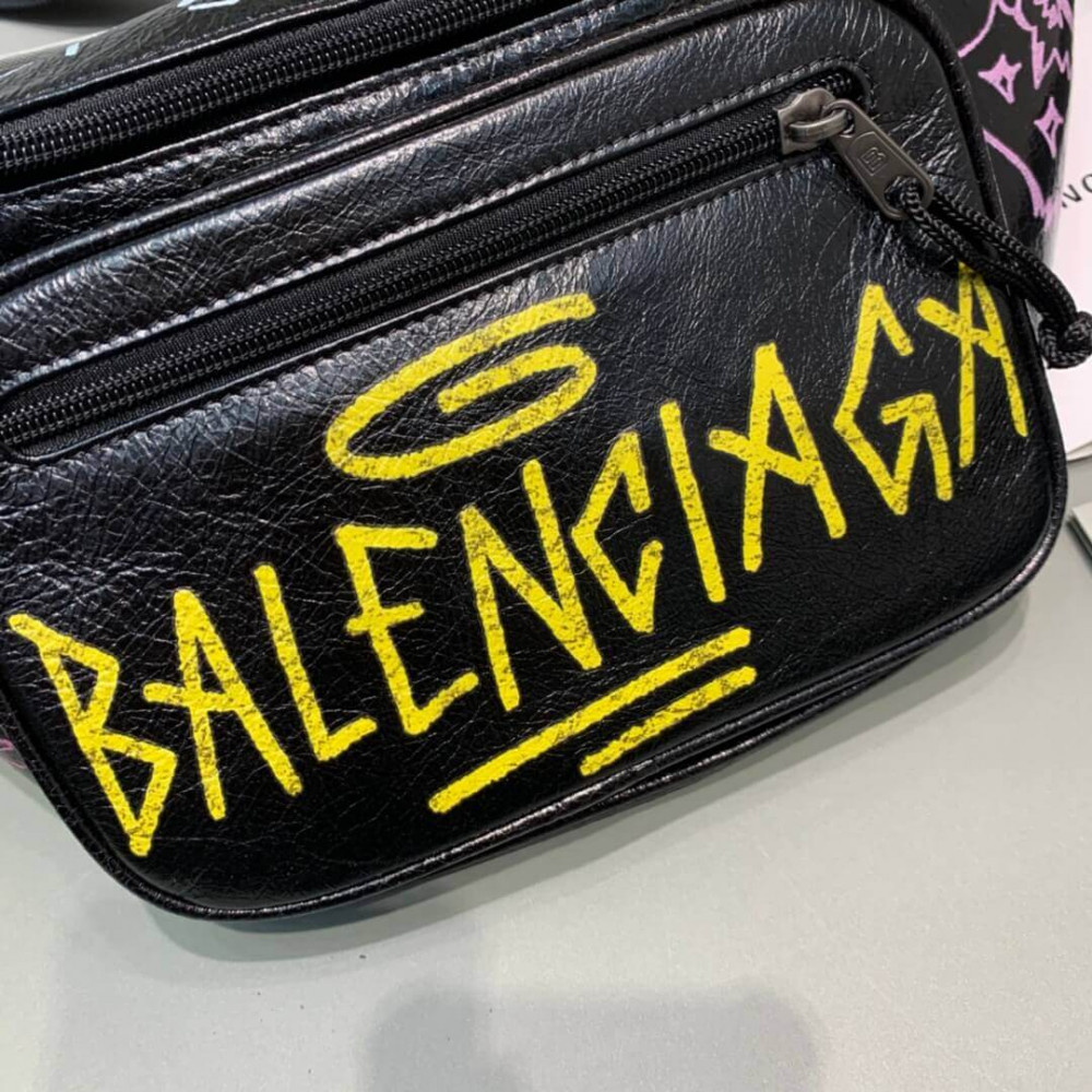 Balenciaga Graffiti Explorer Waist Bag 180402