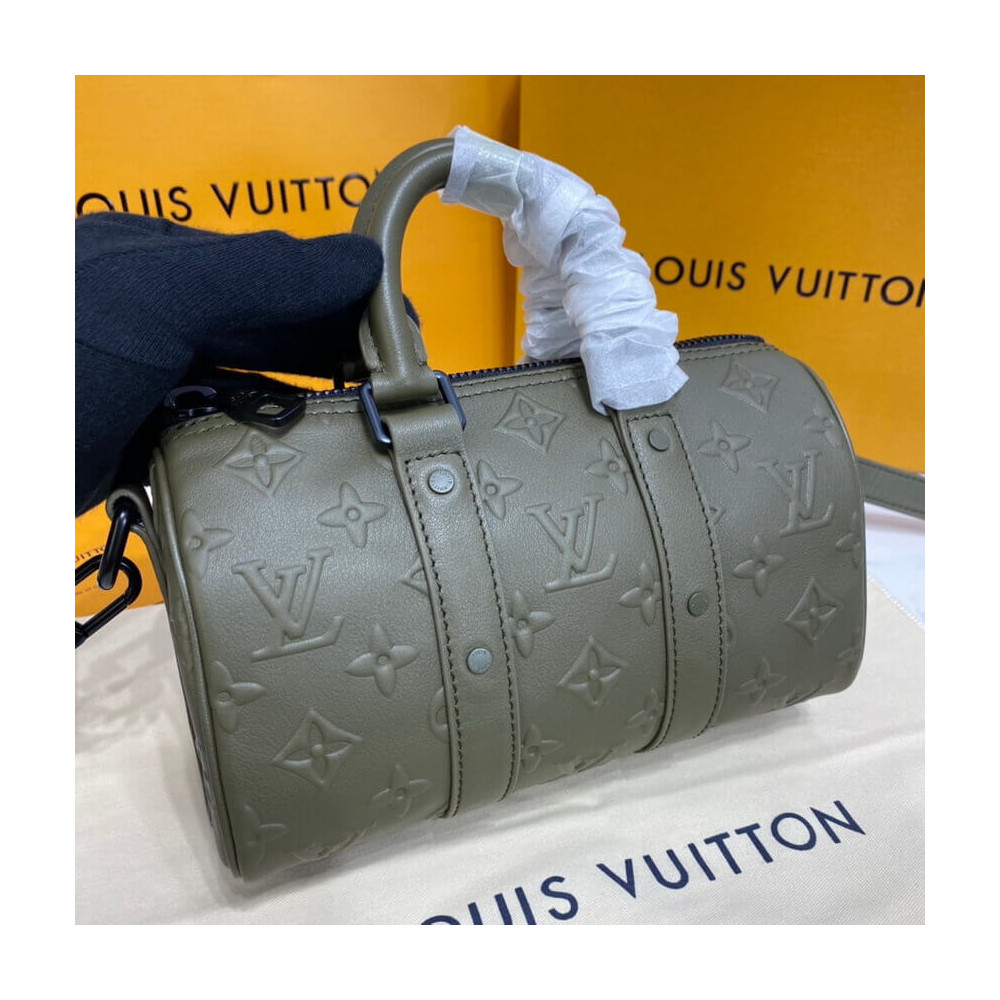 Louis Vuitton Monogram Seal Cowhide Leather Keepall XS M57960 M57961