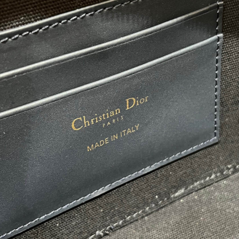 Christian Dior 30 Montaigne Box Bag Blue Oblique Jacquard S2141