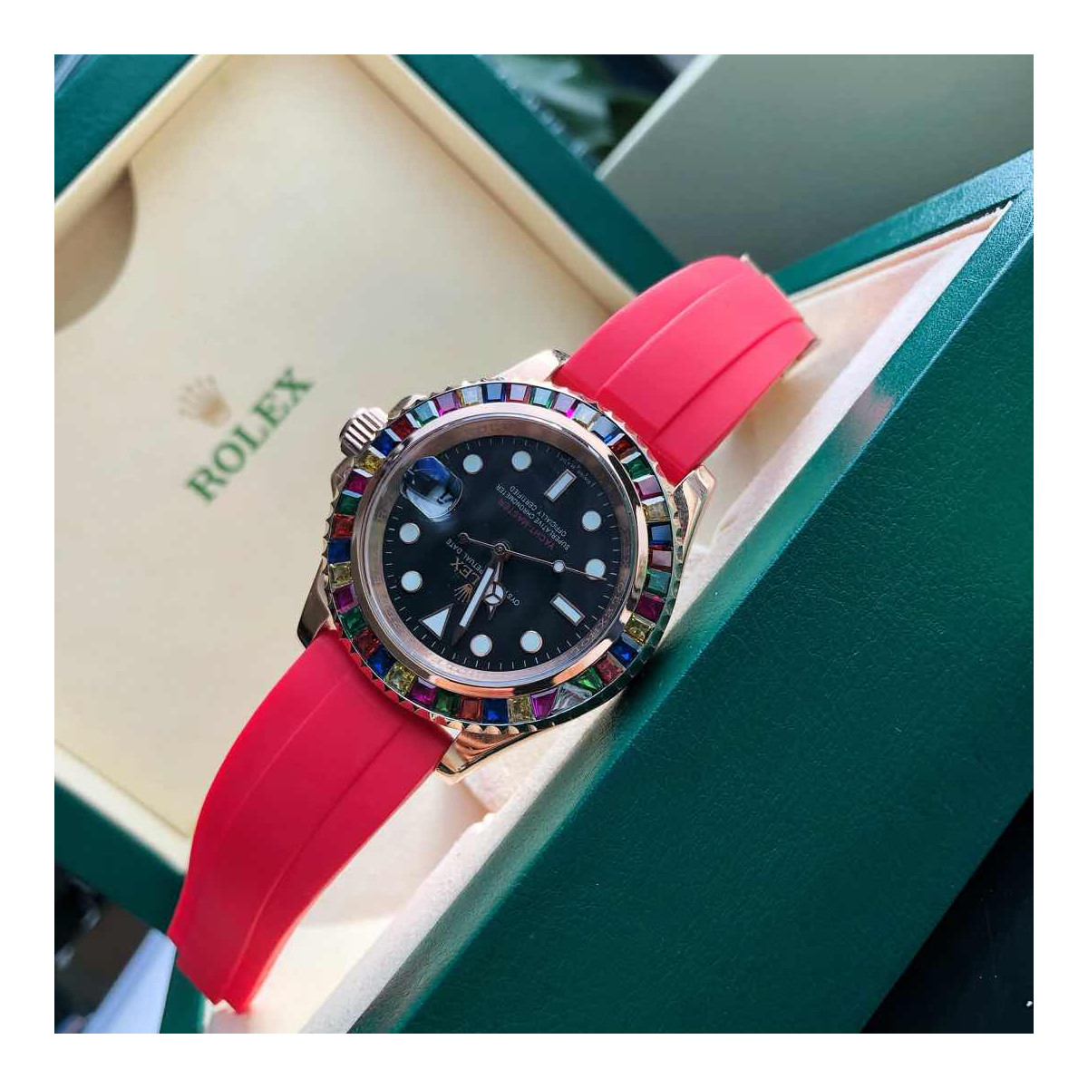 Rolex Yacht-Master 40mm Rose Gold Rainbow 116655