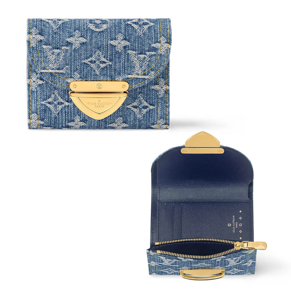 Louis Vuitton Monogram Denim Victorine Wallet M82959