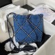 Chanel 22 Mini Handbag in Stitched Denim AS3980