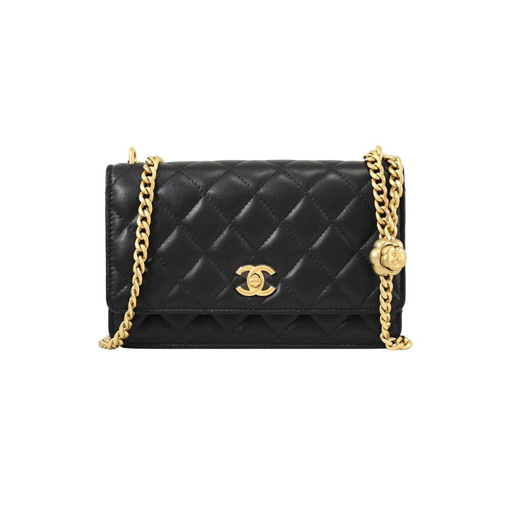 Chanel Camellia Crush Wallet On Chain Lambskin AP3297