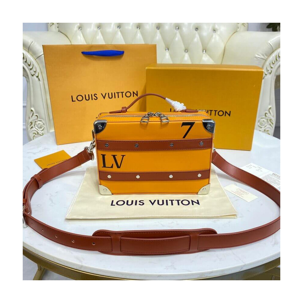 Louis Vuitton LVxNBA Orange Leather Handle Trunk M45785