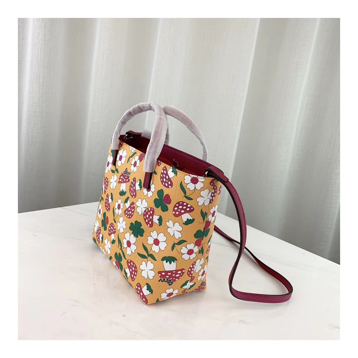 Gucci Children&#039;s Flower Mushroom-Print Tote 410812