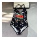 Gucci Sparkling Logo-Print Swimsuit 501899