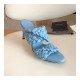 Bottega Veneta BV Curve Sandals 621213 Light Blue