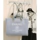 Chanel Deauville Shopping Bag in Mixed Fibers AS3351 Grey