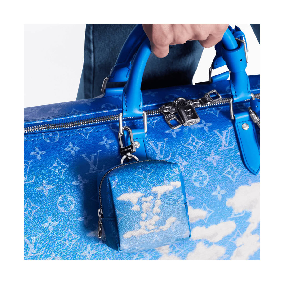 Louis Vuitton Clouds Squared Pouch Bag Charm MP2792