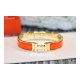 Hermes Narrow Clic H Bracelet In Orange