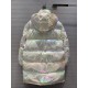 Moncler Daos Long Water Resistant Iridescent Hooded Down Puffer Coat