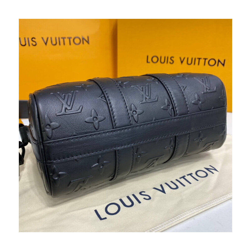 Louis Vuitton Monogram Seal Cowhide Leather Keepall XS M57960 M57961