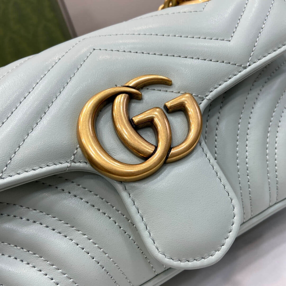 Gucci GG Marmont Matelasse Mini Bag 446744 Pale Green