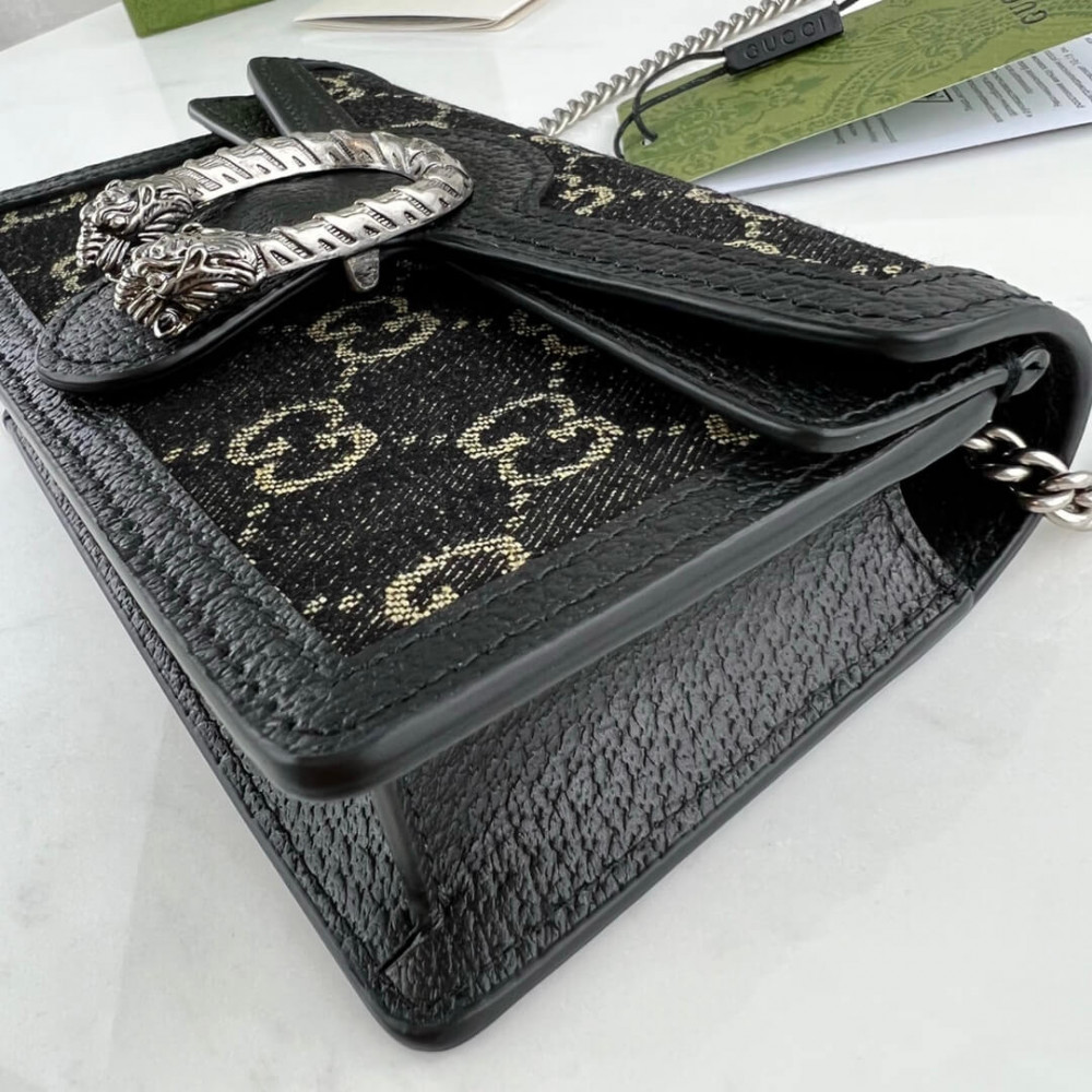 Gucci Dionysus GG Super Mini Bag 476432 in Black