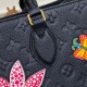 LV x YK OnTheGo MM with Flower Marquetry M46416