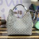 Louis Vuitton Mahina Leather Carmel Bag M23396 Grey