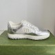 Gucci MAC80 Metallic Leather Low-Top Sneakers 750834