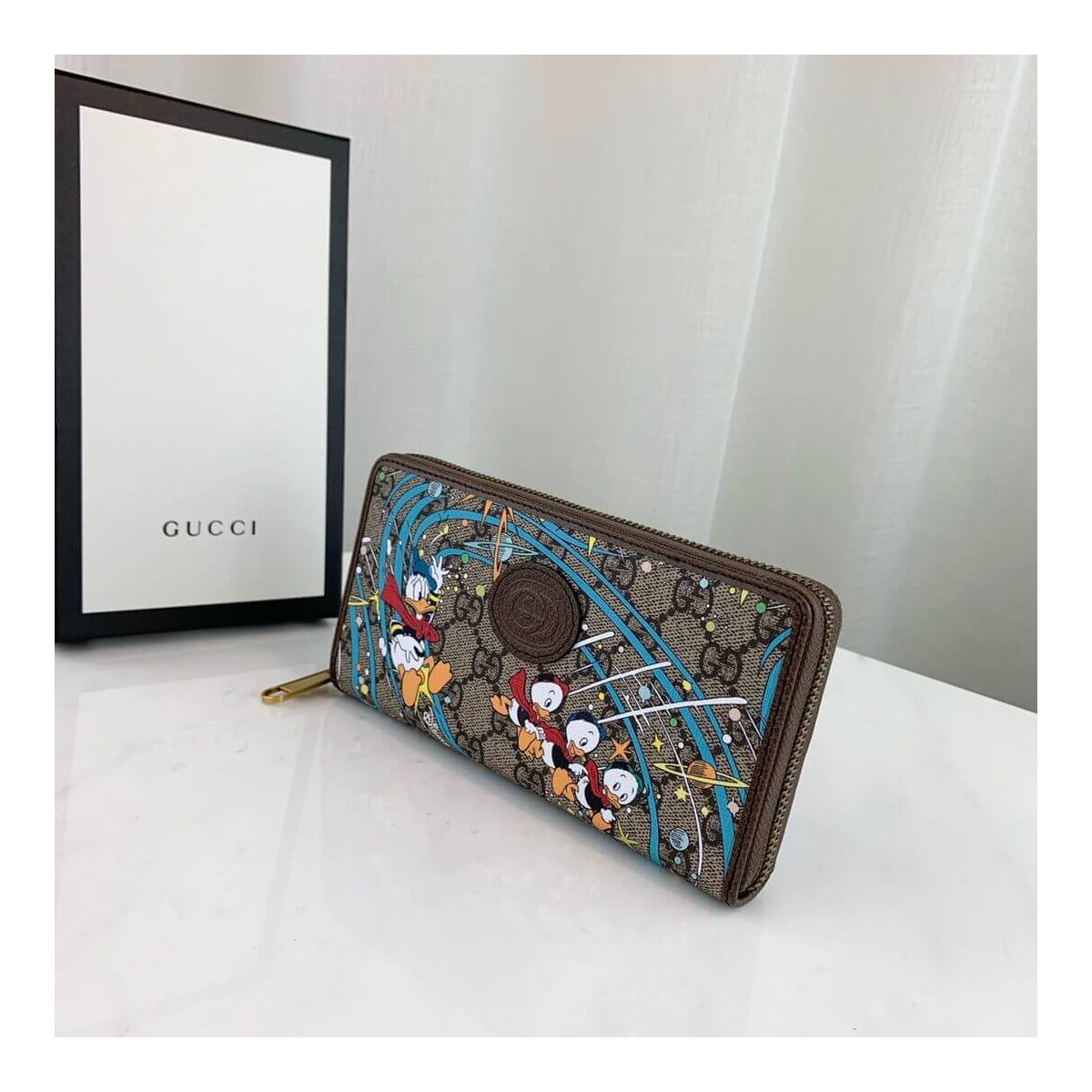 Disney x Gucci Donald Duck Zip Around Wallet 647940