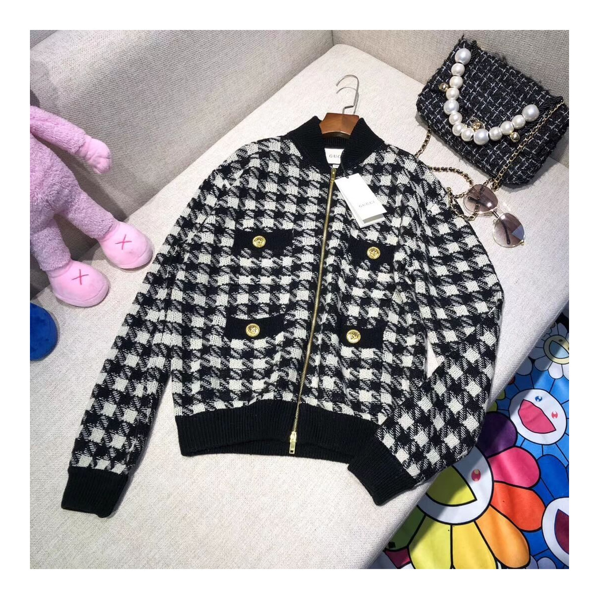 Gucci Houndstooth Jacket 595691