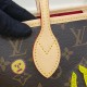 LV x YK Monogram Neverfull MM with Faces Print and Embroidery M46447