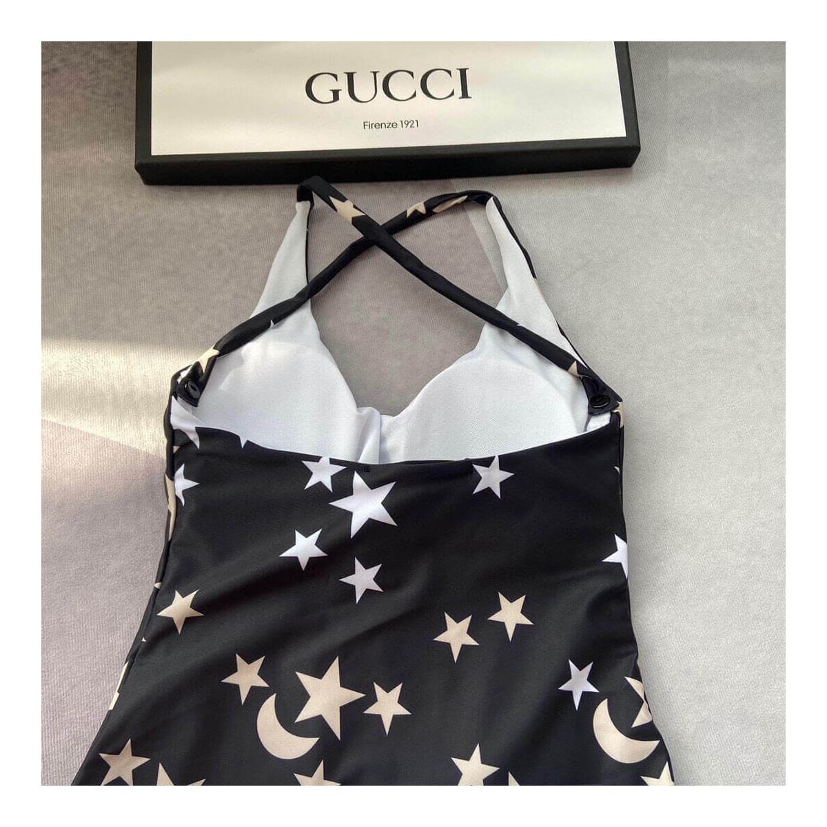 Gucci Sparkling Logo-Print Swimsuit 501899