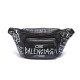 Balenciaga Graffiti Explorer Waist Bag 180402 Black/White