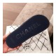 Chanel Denim Logo Sandal Mules G35781