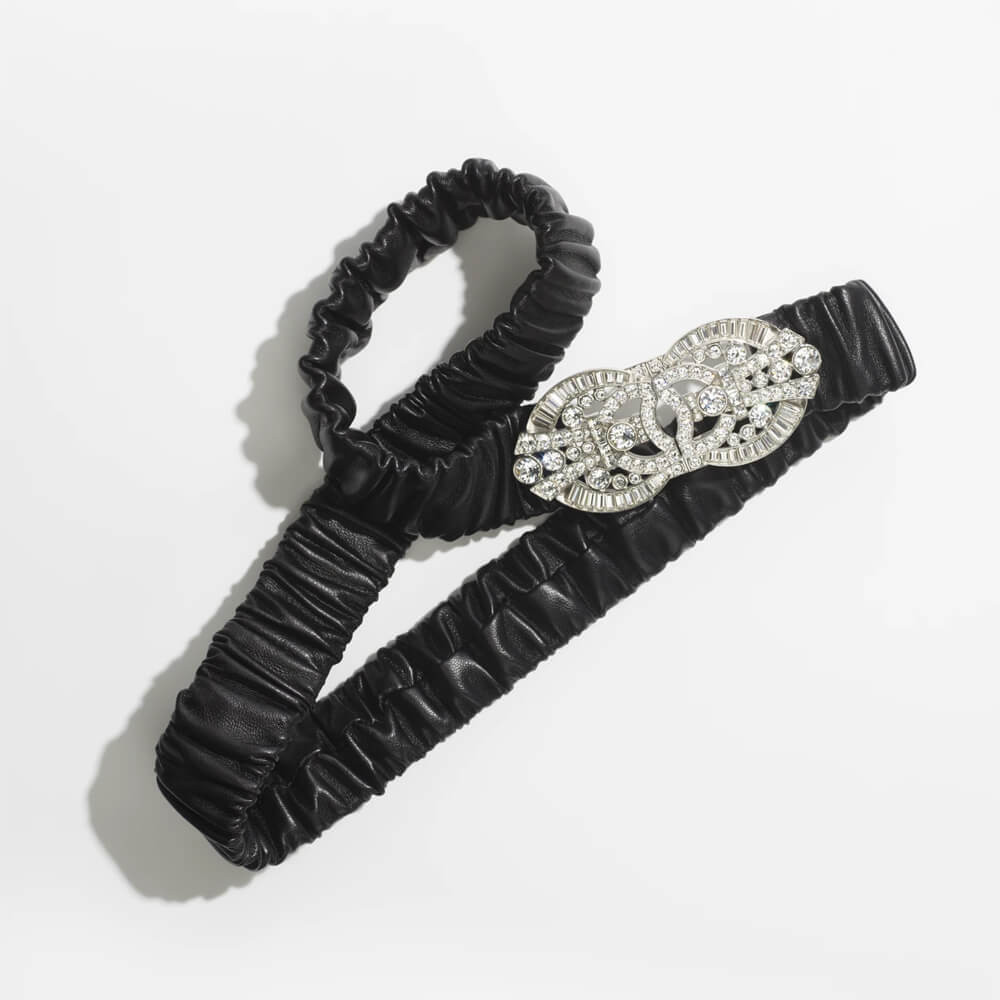 Chanel Elastic Waistbelt Black AA9012