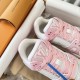 Louis Vuttion LV Trainer Sneaker Pink 1ABOEK