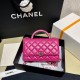 Chanel Wallet On Chain Top Handle Lambskin WOC AP2844 Black