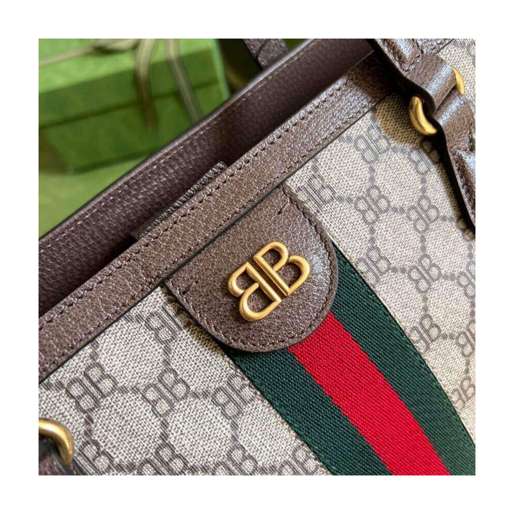 Balenciaga x Gucci Hacker Medium Tote Bag 680125 Beige