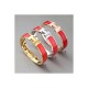 Hermes Narrow Clic H Bracelet In Red